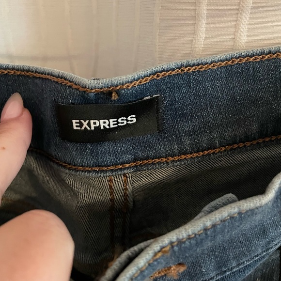 Express skinny mid rise 4 way hyper stretch jeans SZ 14R - Picture 6 of 11